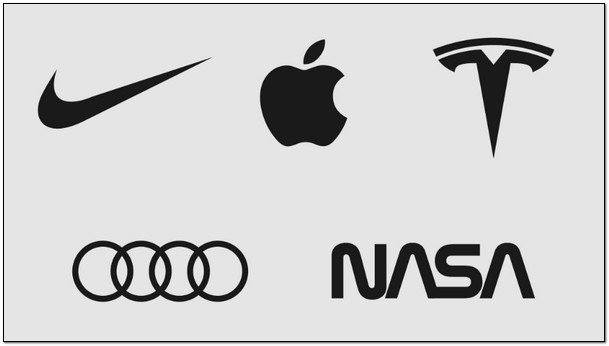 Brand Mark của một số thương hiệu nổi tiếng như Nike, Apple,...