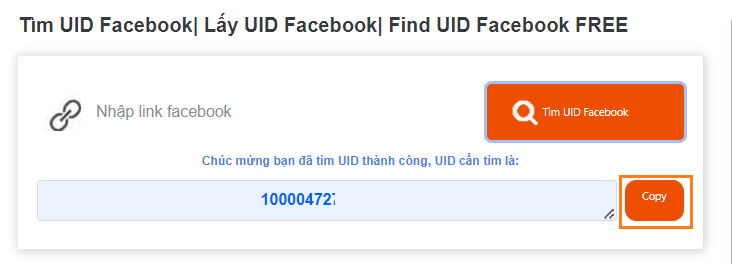 Cách chuyển link Facebook sang UID với Website hỗ trợ
