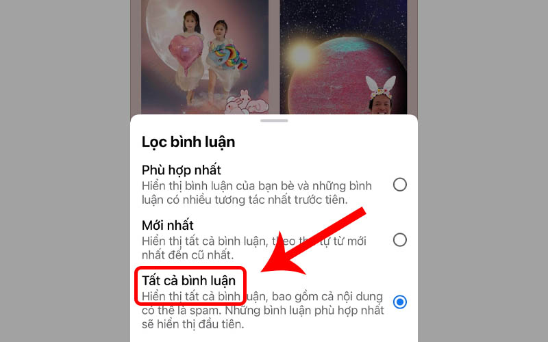 "Tất cả bình luận"