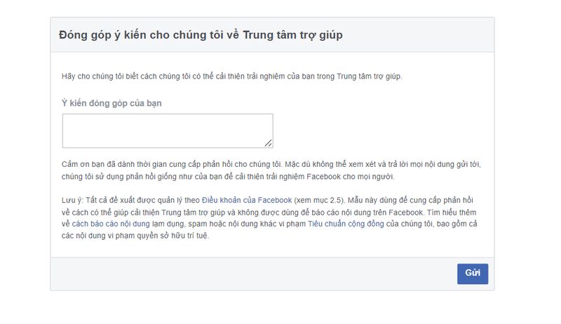 Hướng dẫn sử dụng link 443 phản hồi về Trung tâm trợ giúp Facebook